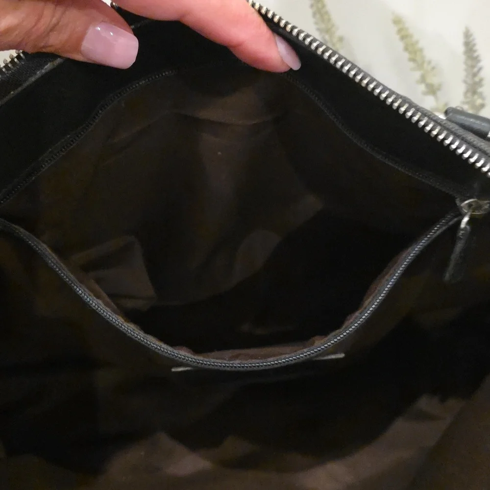 Coach Bonnie Legacy Black Linen #9435